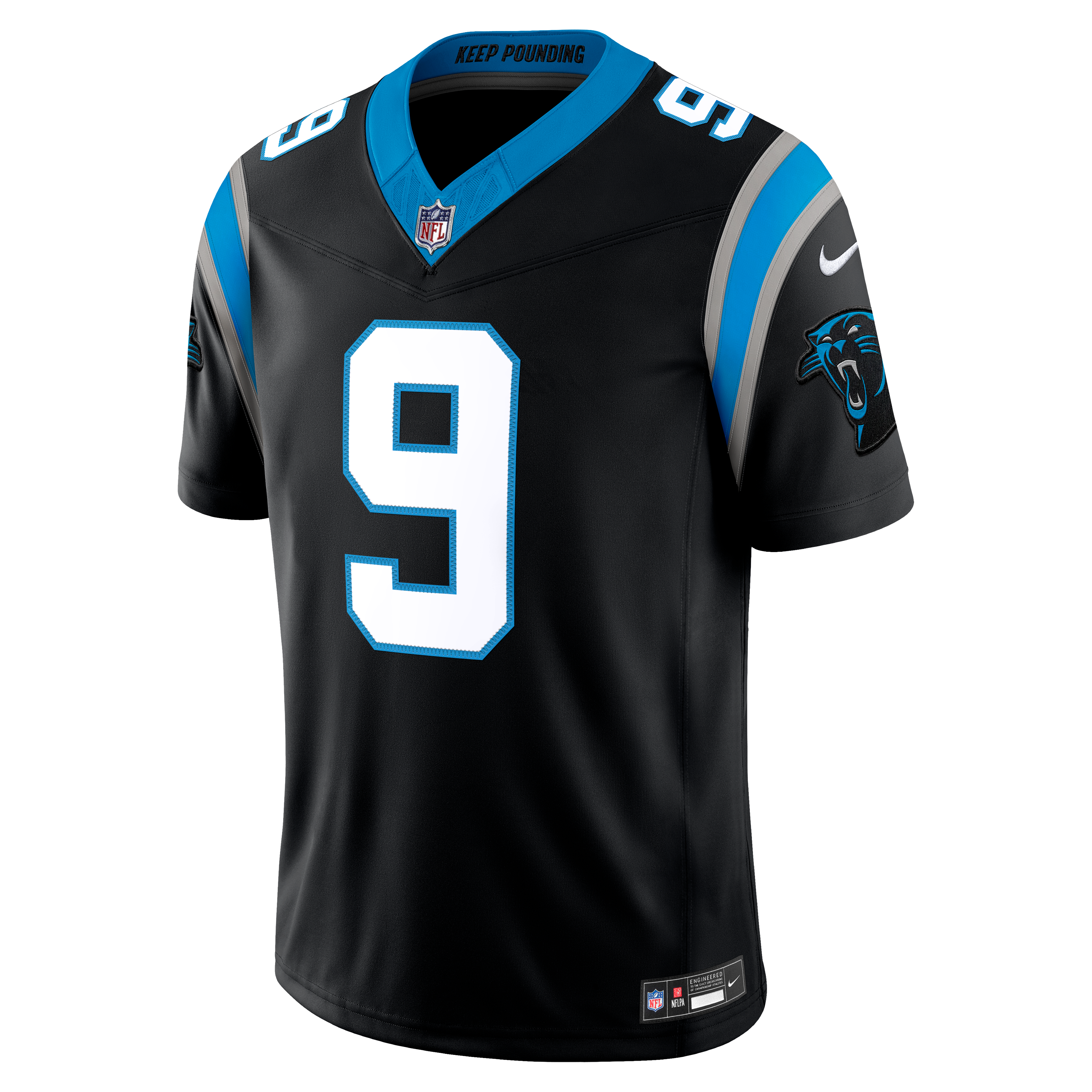Men's Nike Bryce Young Black Carolina Panthers Team Vapor F.U.S.E. Stitched Limited Jersey