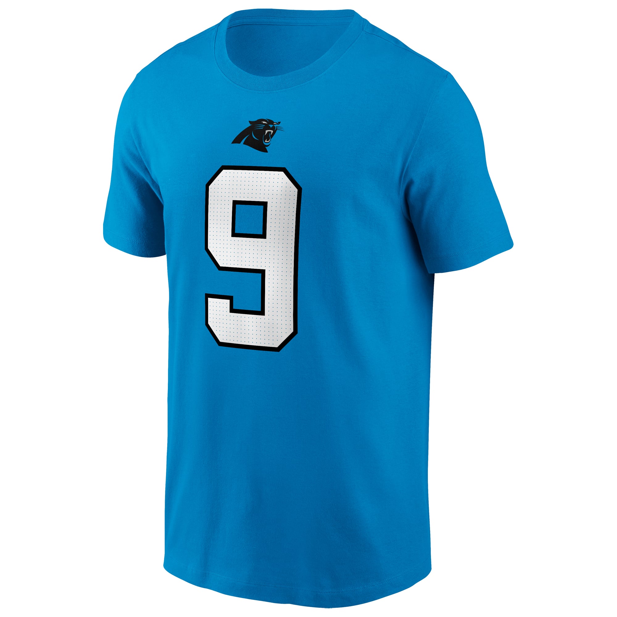 T-shirt Nike pour homme Bryce Young bleu des Panthers de la Caroline, avec nom et numéro