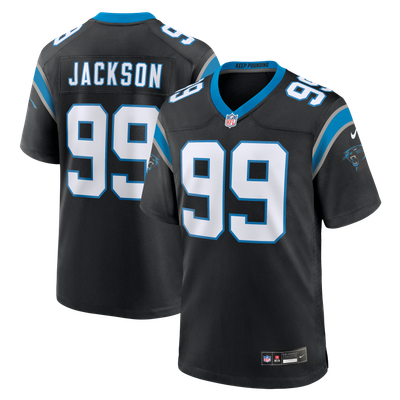 Cam Jackson Carolina Panthers Nike Team Game Jersey - Black