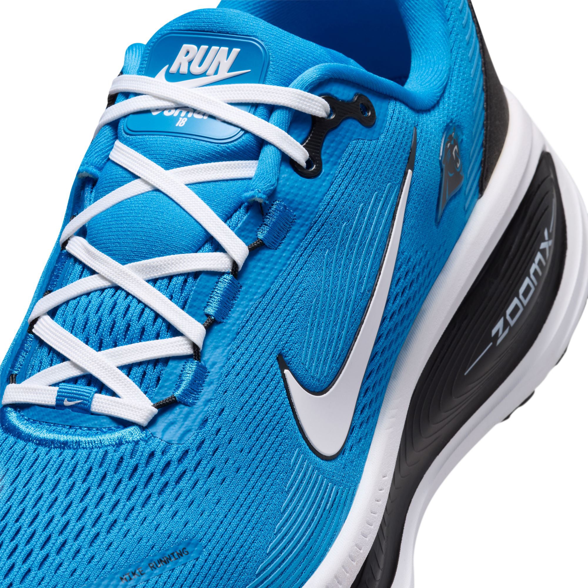 Men's Nike Carolina Panthers Vomero 18 Running Shoes