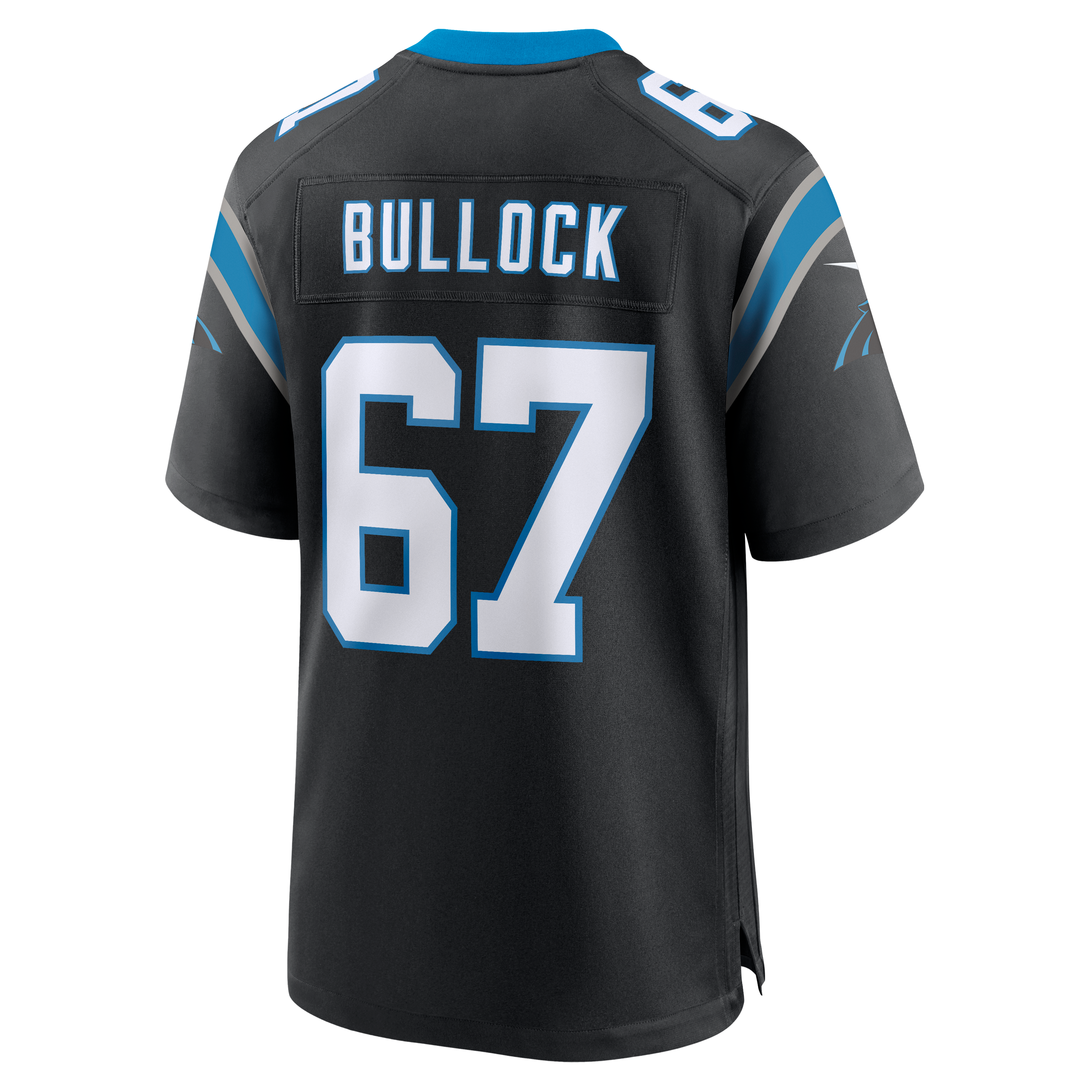 Maillot de match Nike Corey Bullock noir des Panthers la Caroline pour homme