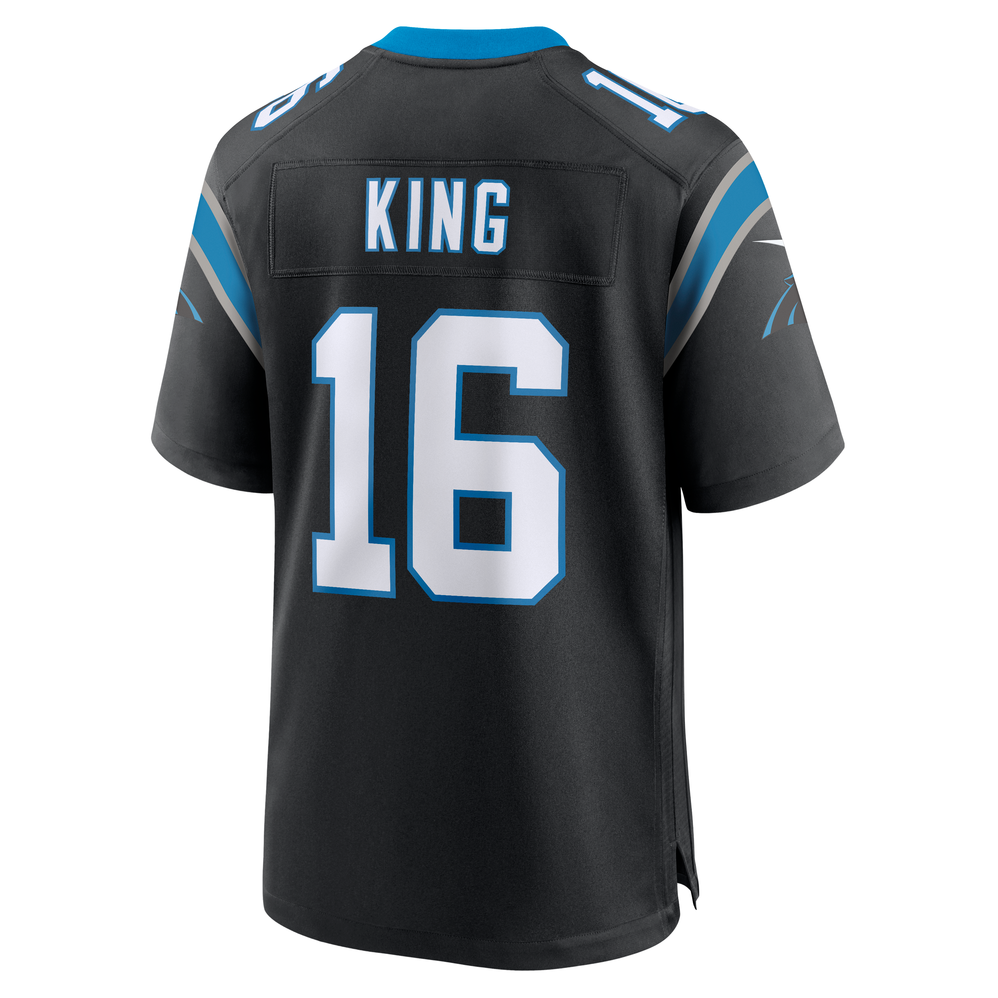 Maillot de match Nike Haynes King noir pour homme, Carolina Panthers