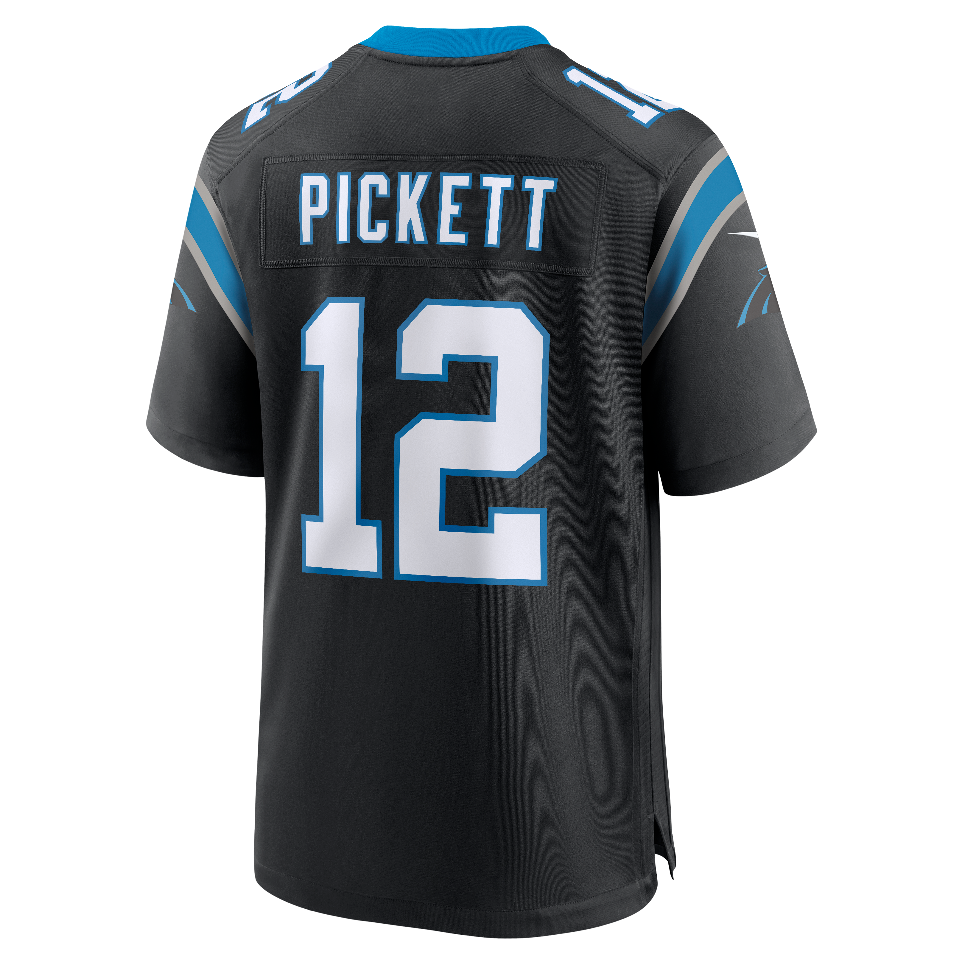 Men's Nike Kenny Pickett Black Carolina Panthers Team Game Jersey
