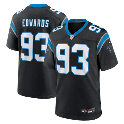 TeRah Edwards Carolina Panthers Nike Team Game Jersey - Black