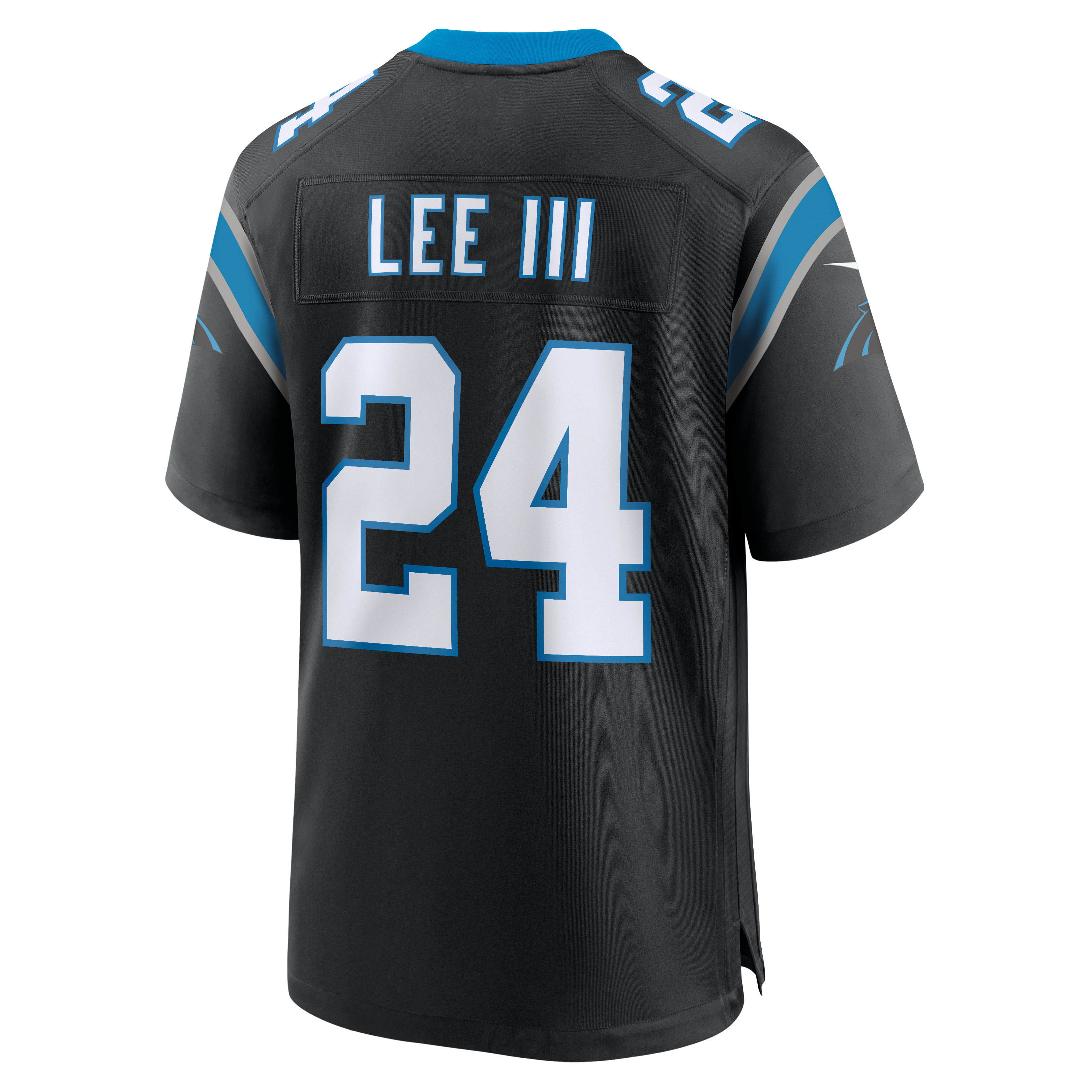 Maillot de match Nike Will Lee III noir des Panthers la Caroline pour homme