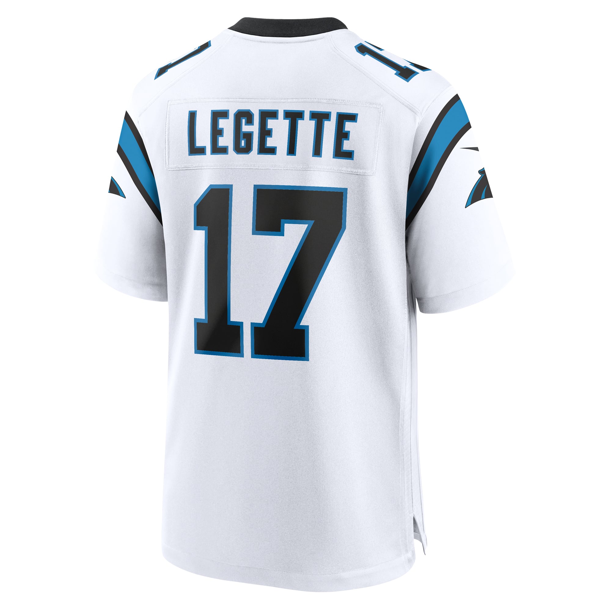 Maillot de match Nike Xavier Legette des Panthers la Caroline pour homme, blanc