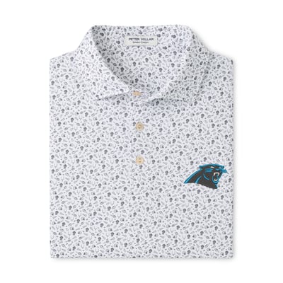 Carolina Panthers Peter Millar Kick Off Performance Jersey Polo - Gray