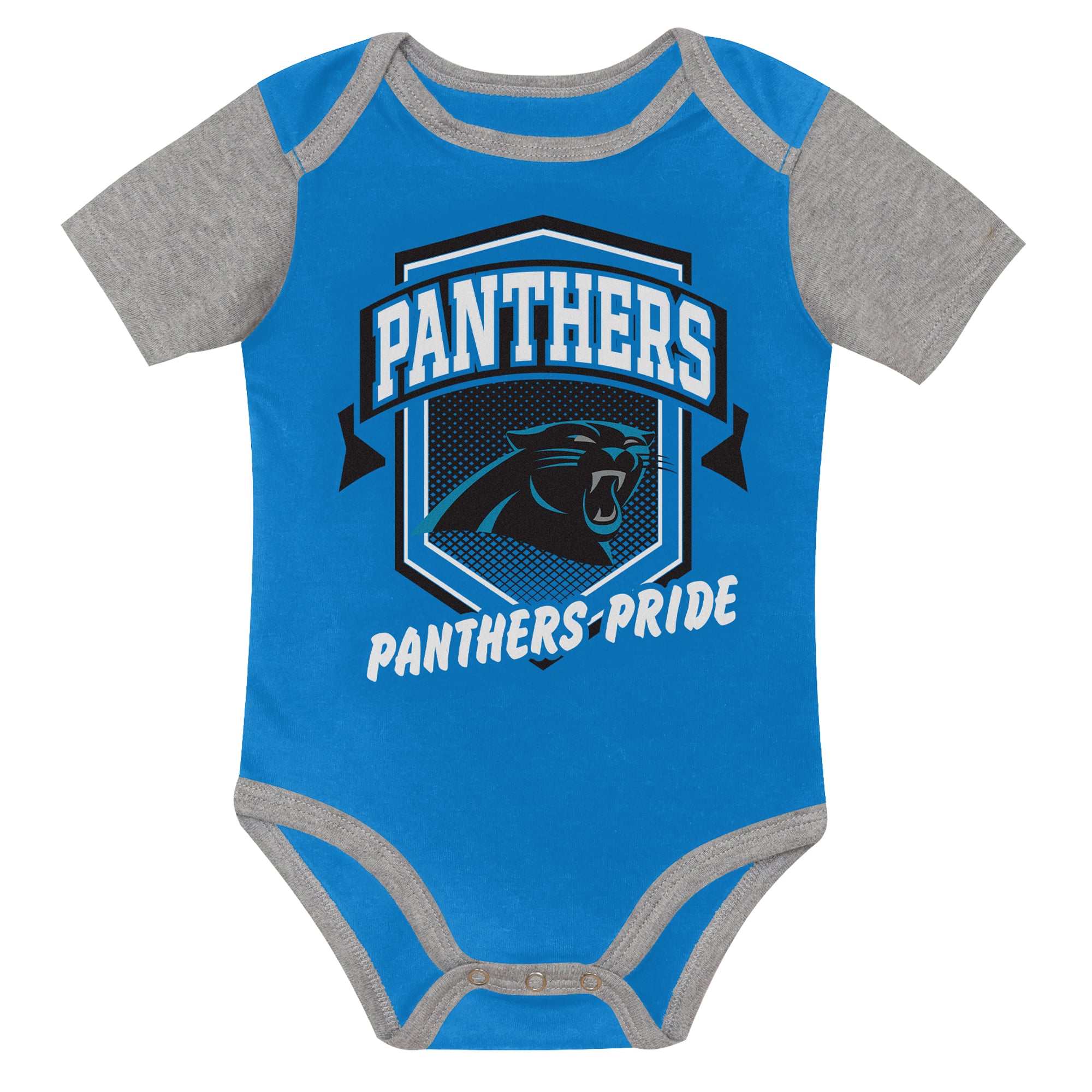 Ensemble de body trois pièces pour nouveau-né Outerstuff Carolina Panthers, premier choix au tour