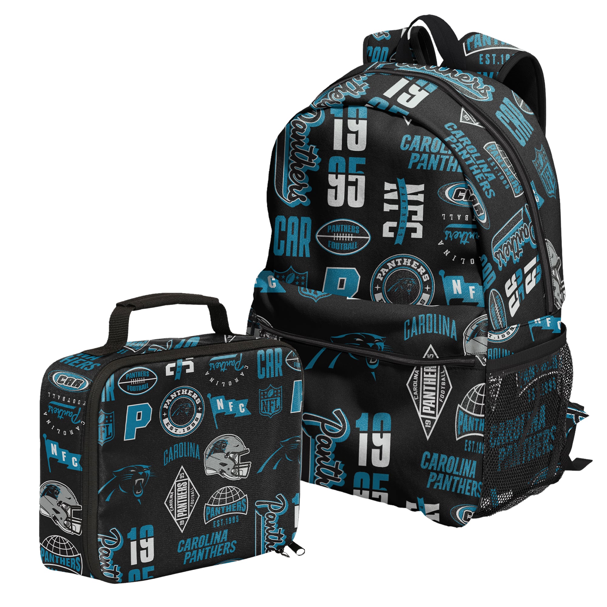 Ensemble sac à dos et boîte à lunch Outerstuff Carolina Panthers