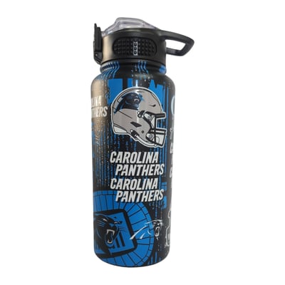 Carolina Panthers Pegasus 32oz Stainless Steel ProPress Water Bottle