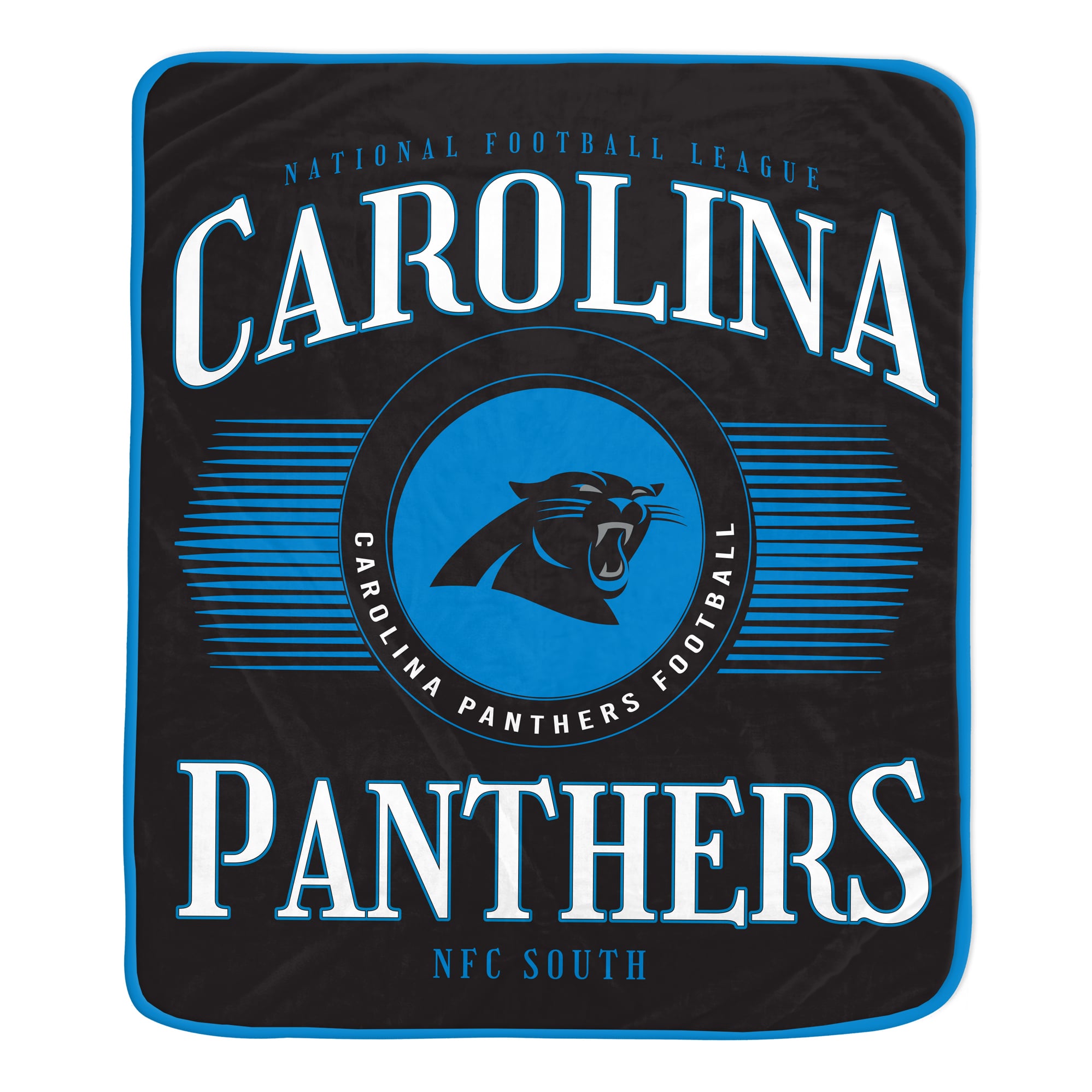 Pegasus Carolina Panthers Spotlight Arch 60" x 70" Ultra Soft Throw Blanket
