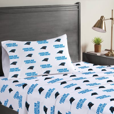 Carolina Panthers Pegasus Three-Piece Twin Sheet Set