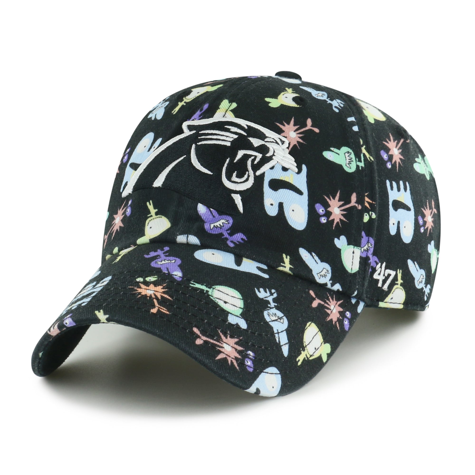 Preschool '47 Black Carolina Panthers Space Critter Clean Up Adjustable Hat