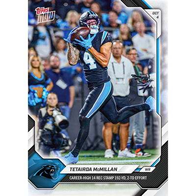 Tetairoa McMillan - 2026-27 NFL Topps NOW® - Card 46