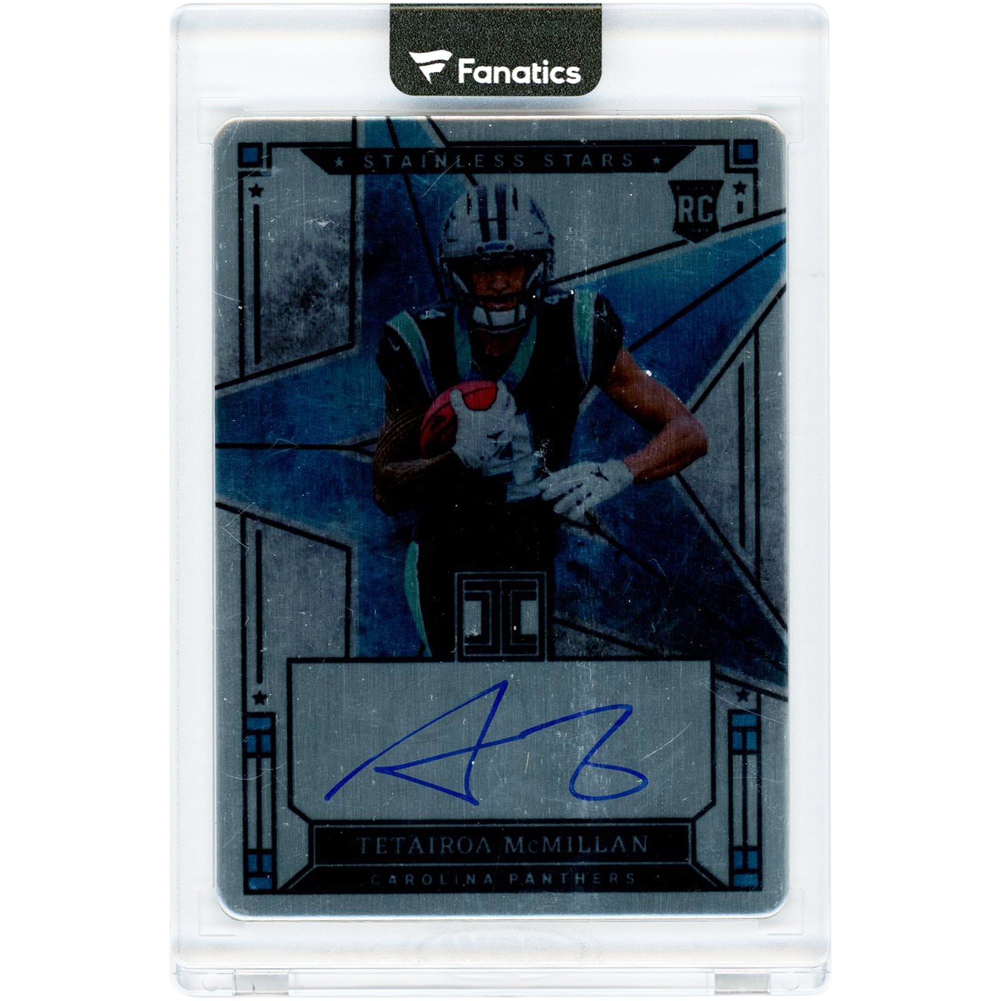 Tetairoa McMillan Carolina Panthers Autographed 2025 Panini Impeccable Stainless Stars #SS-TMN #60/99 Rookie Card