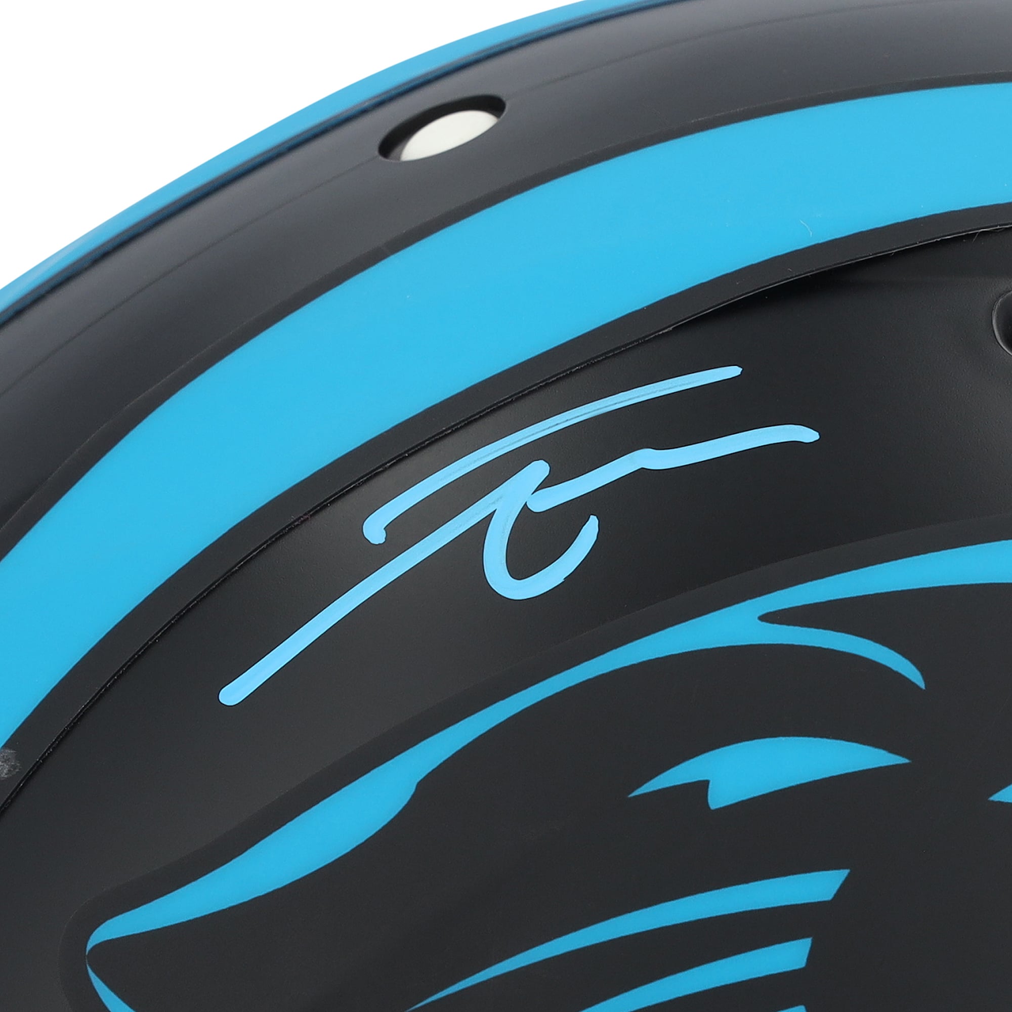 Casque Riddell Alternate Speed ​​Authentic autographié par Tetairoa McMillan des Panthers de la Caroline