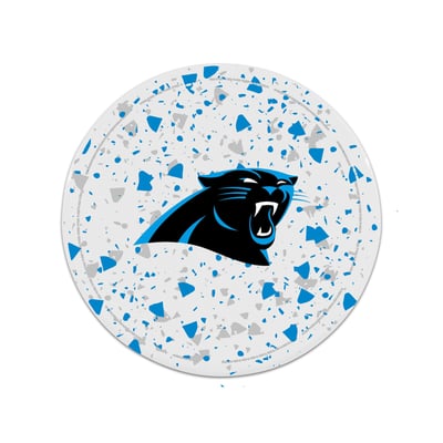 Carolina Panthers The Memory Company Circle Ceramic Coaster Set