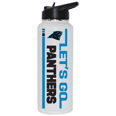 Carolina Panthers The Memory Company Let's Go 34oz. Stainless Steel Quencher Bottle