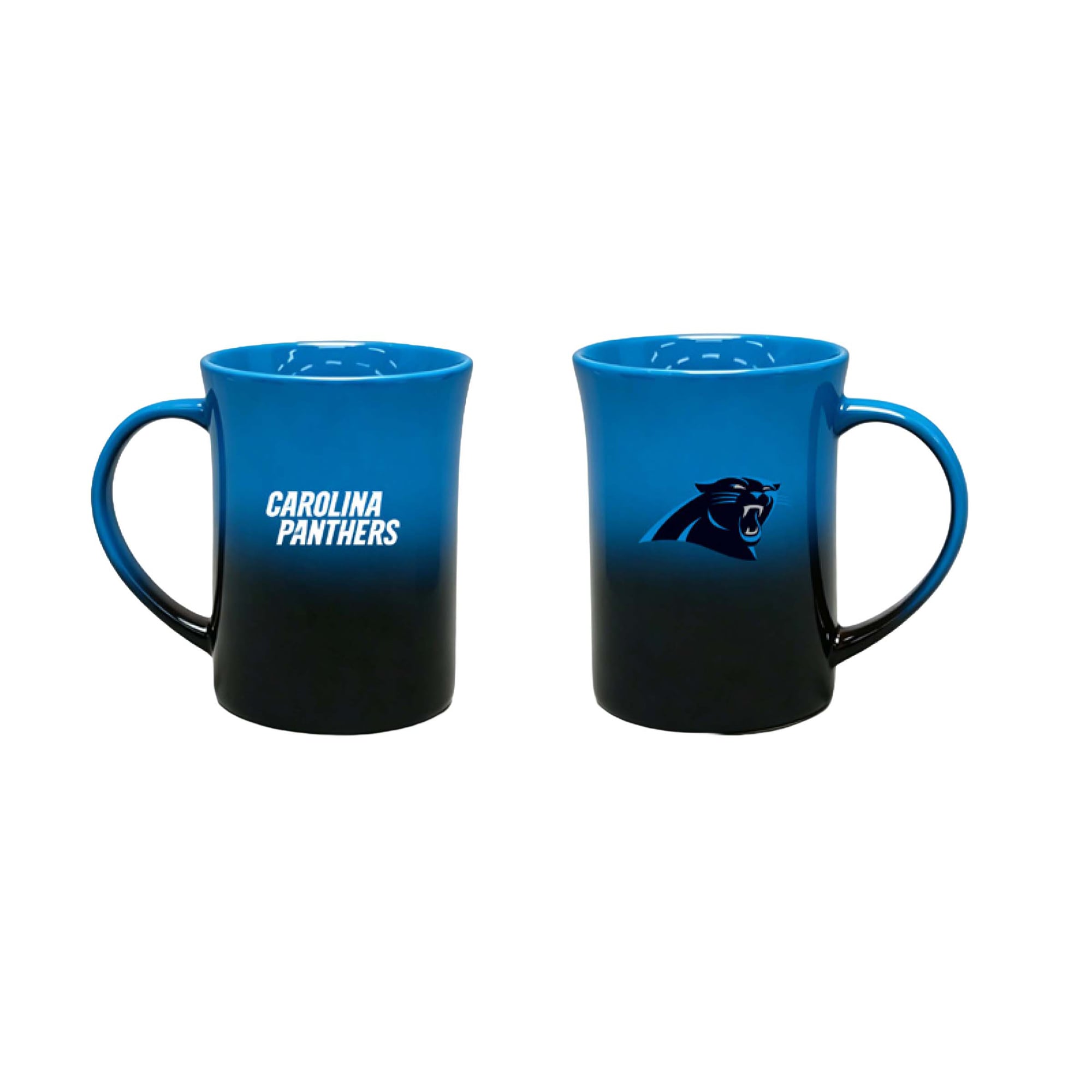 Ensemble de deux tasses en céramique ombrées de 44 cl (15 oz) The Memory Company Carolina Panthers