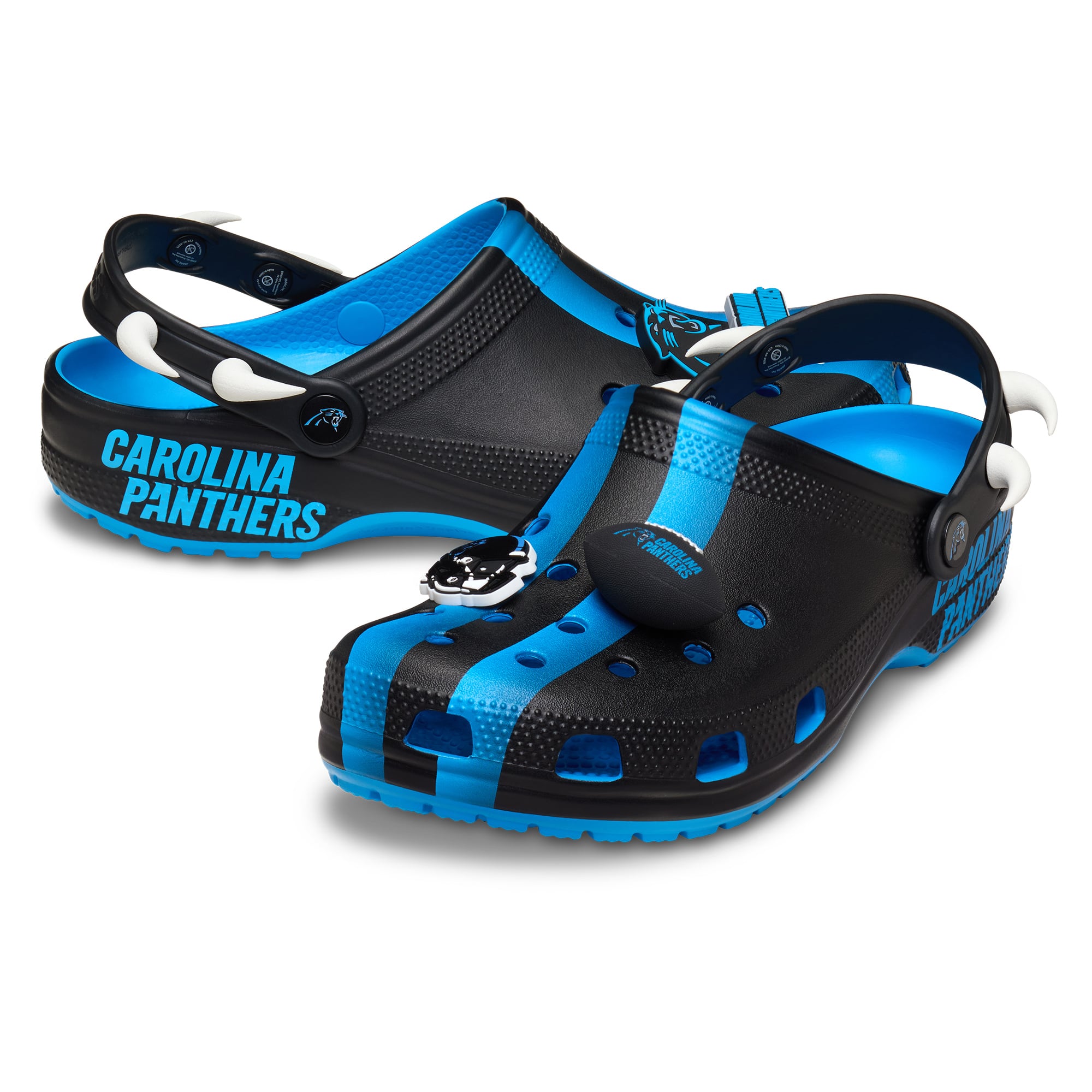 Unisex Crocs Carolina Panthers Classic Clog
