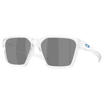 Carolina Panthers Oakley Unisex Briza Matte Clear Sunglasses with Prizm Black Polarized Lenses