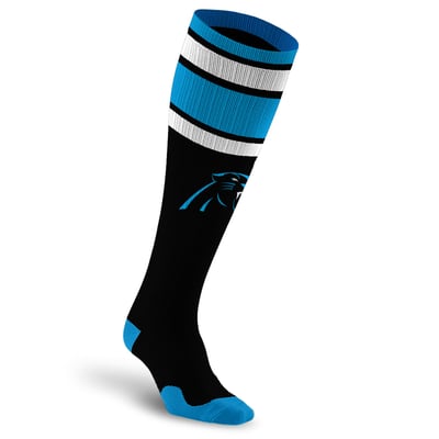 Carolina Panthers PRO Compression Unisex  Classic Stripe Over-the-Calf Compression Socks