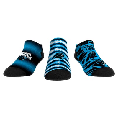  Carolina Panthers Rock Em Unisex Make Some Noise Three-Pack Low-Cut Socks Set - Light Blue