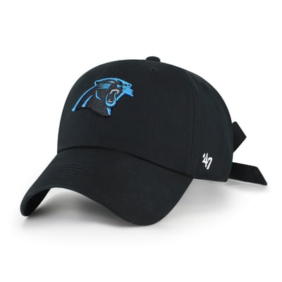 Carolina Panthers '47 Women's  Bow Back Clean Up Adjustable Hat - Black