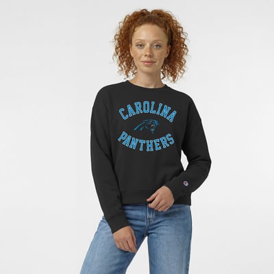  Carolina Panthers Champion Women's Heart & Soul Powerblend Sweatshirt - Black
