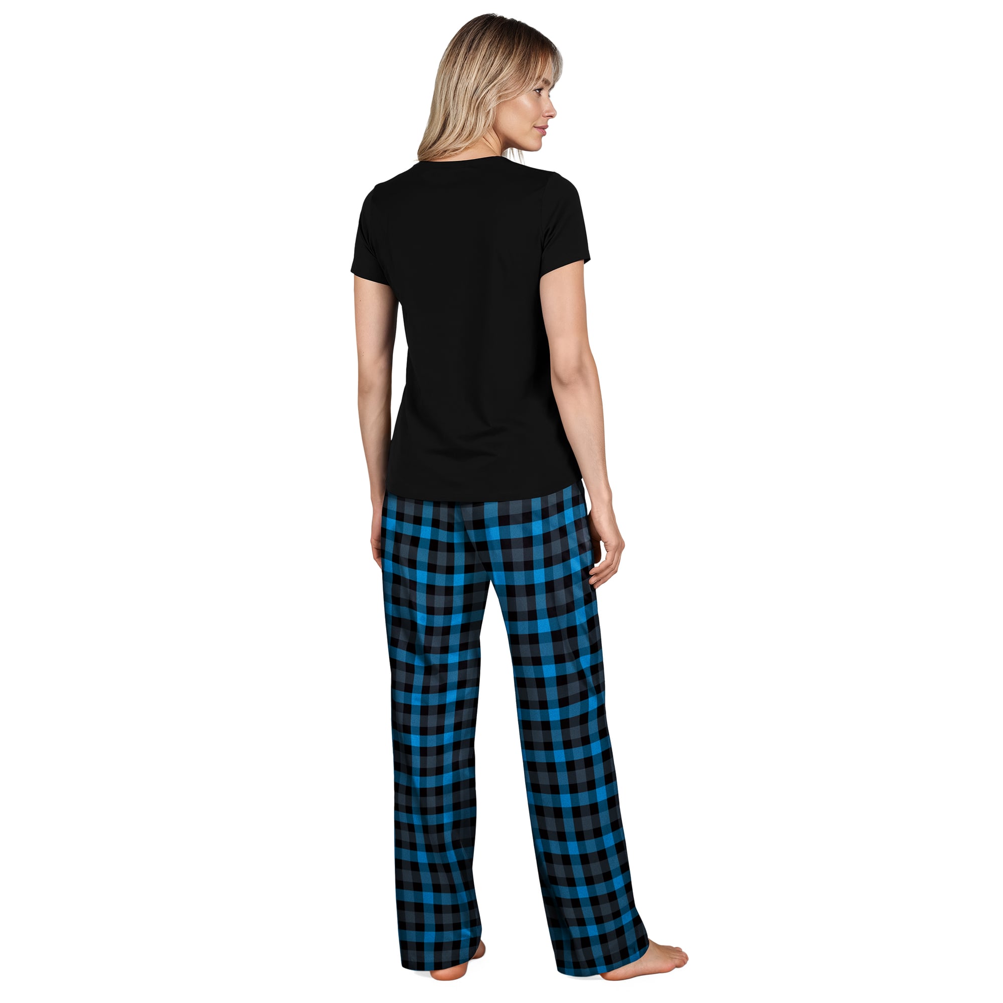 Ensemble de nuit Highland noir Carolina Panthers Concepts Sport pour femmes