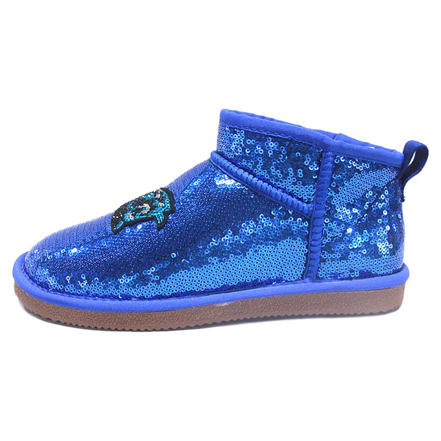 Bottines à paillettes FABGATING by Cuce Blue Carolina Panthers pour femmes