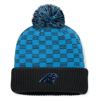  Carolina Panthers Fanatics Women's Relic Cuffed Knit Hat with Pom - Black