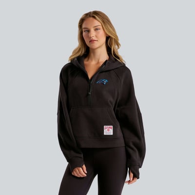  Carolina Panthers lululemon Women's Scuba Oversized Half-Zip Hoodie - Black
