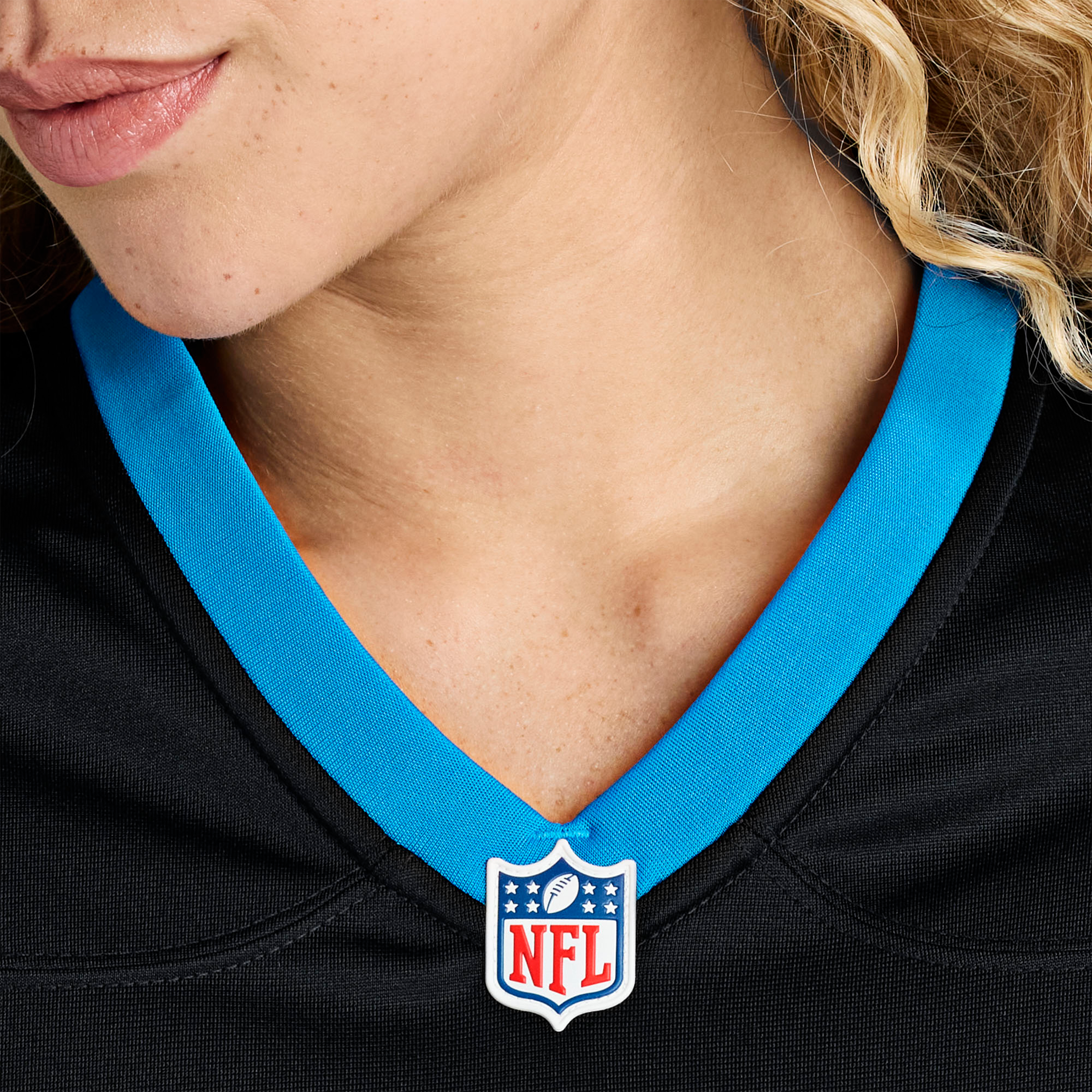 Maillot de match Nike Anthony Goodlow noir pour femme, Carolina Panthers