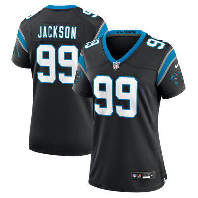 Cam Jackson Carolina Panthers Nike Women's Team Game Jersey - Black
