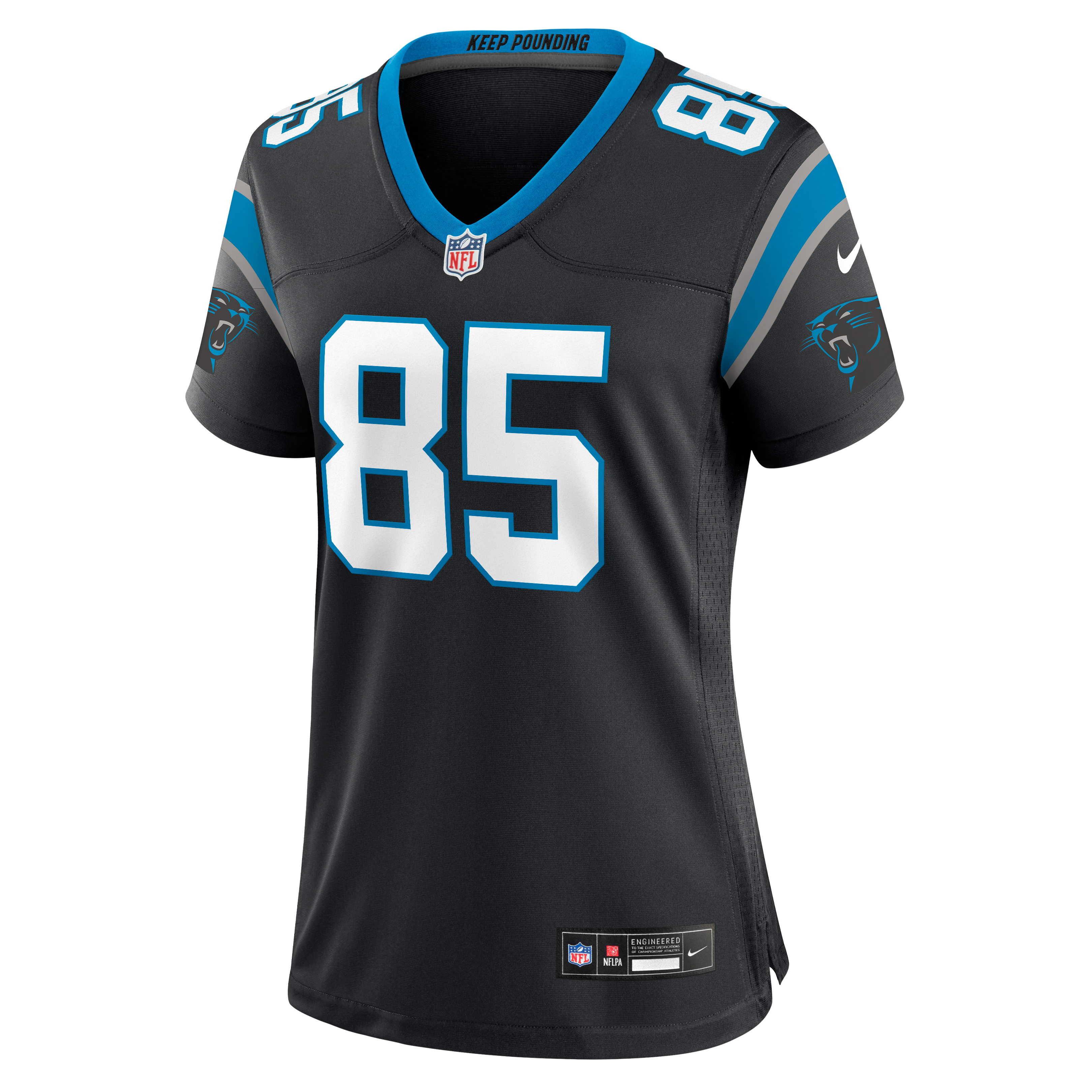 Maillot de match Nike Casey Washington noir des Panthers la Caroline pour femmes