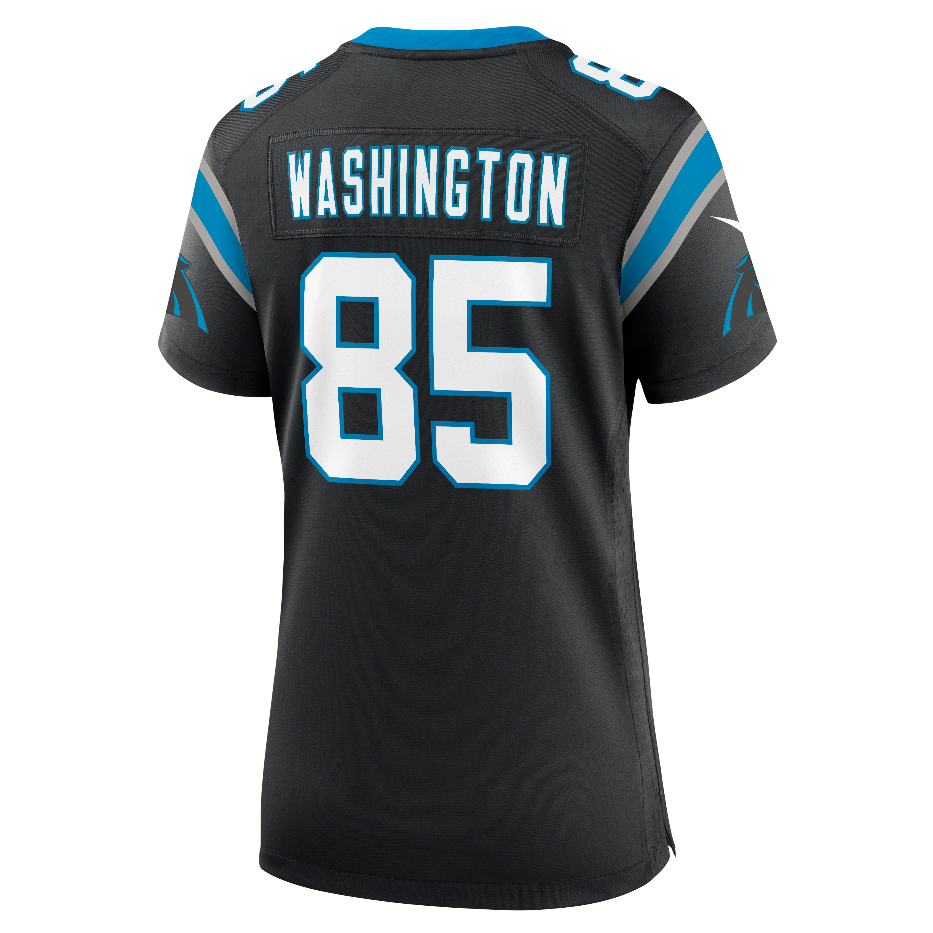 Maillot de match Nike Casey Washington noir des Panthers la Caroline pour femmes