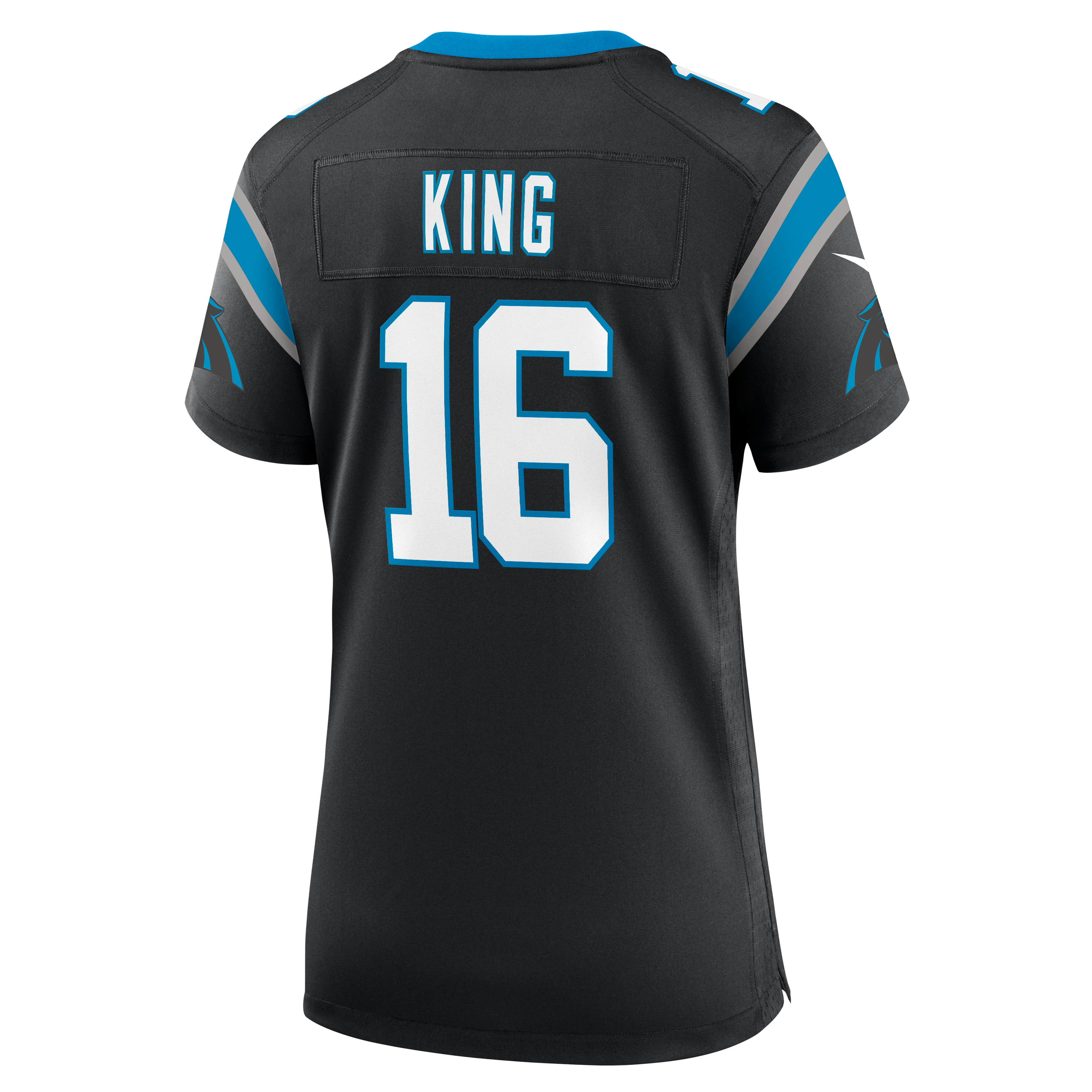Maillot de match Nike Haynes King noir pour femme, Carolina Panthers