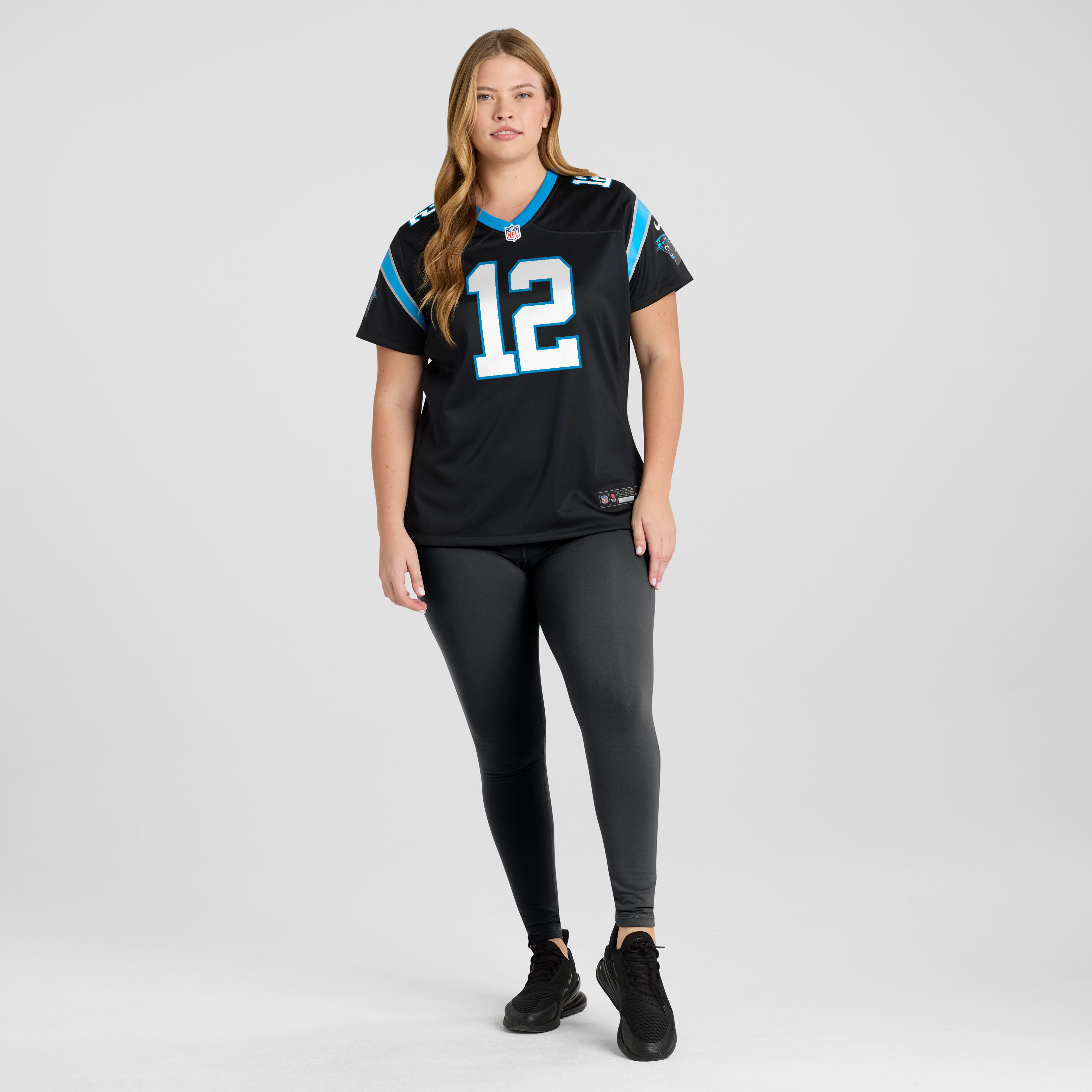 Maillot de match Nike Kenny Pickett noir pour femme, Carolina Panthers