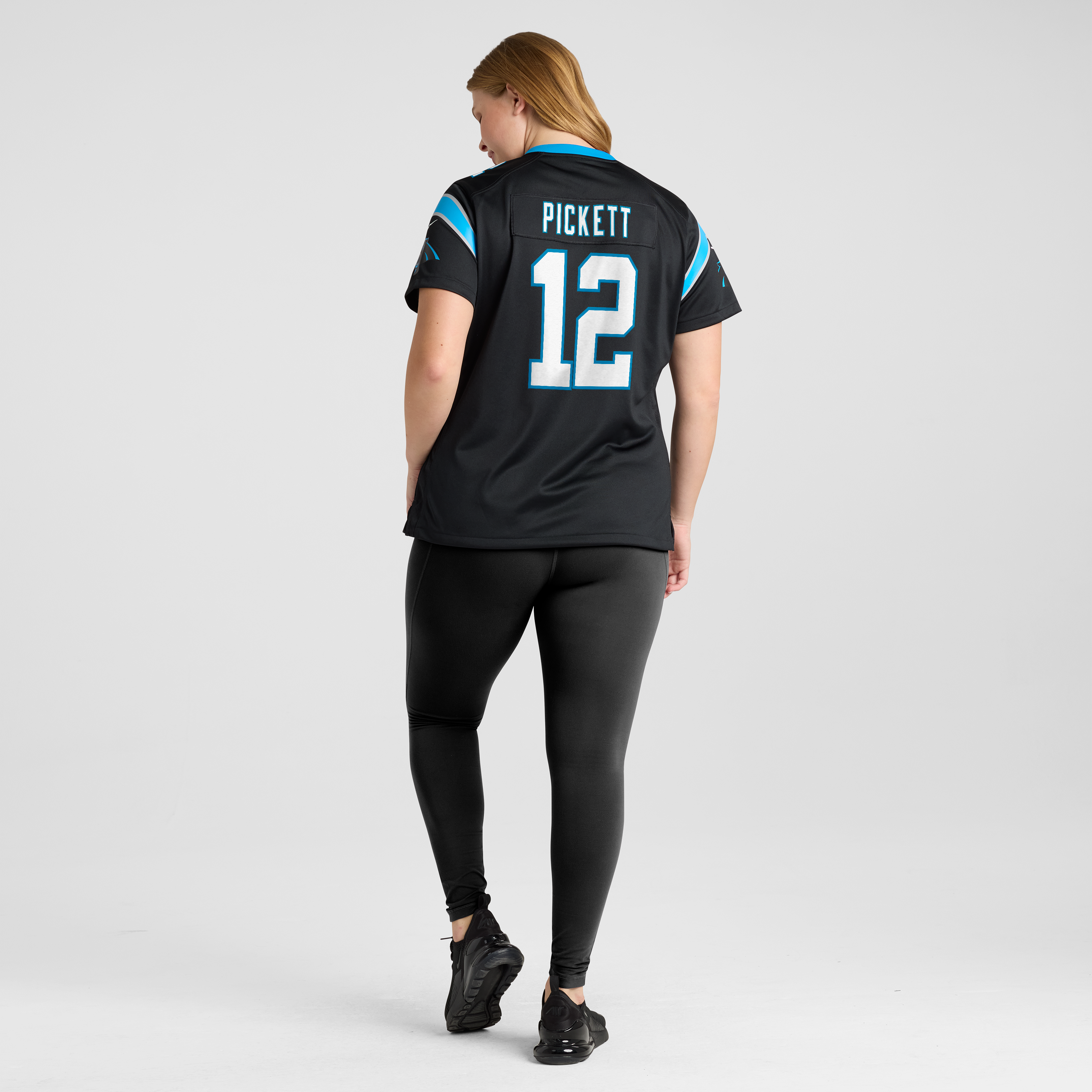 Maillot de match Nike Kenny Pickett noir pour femme, Carolina Panthers