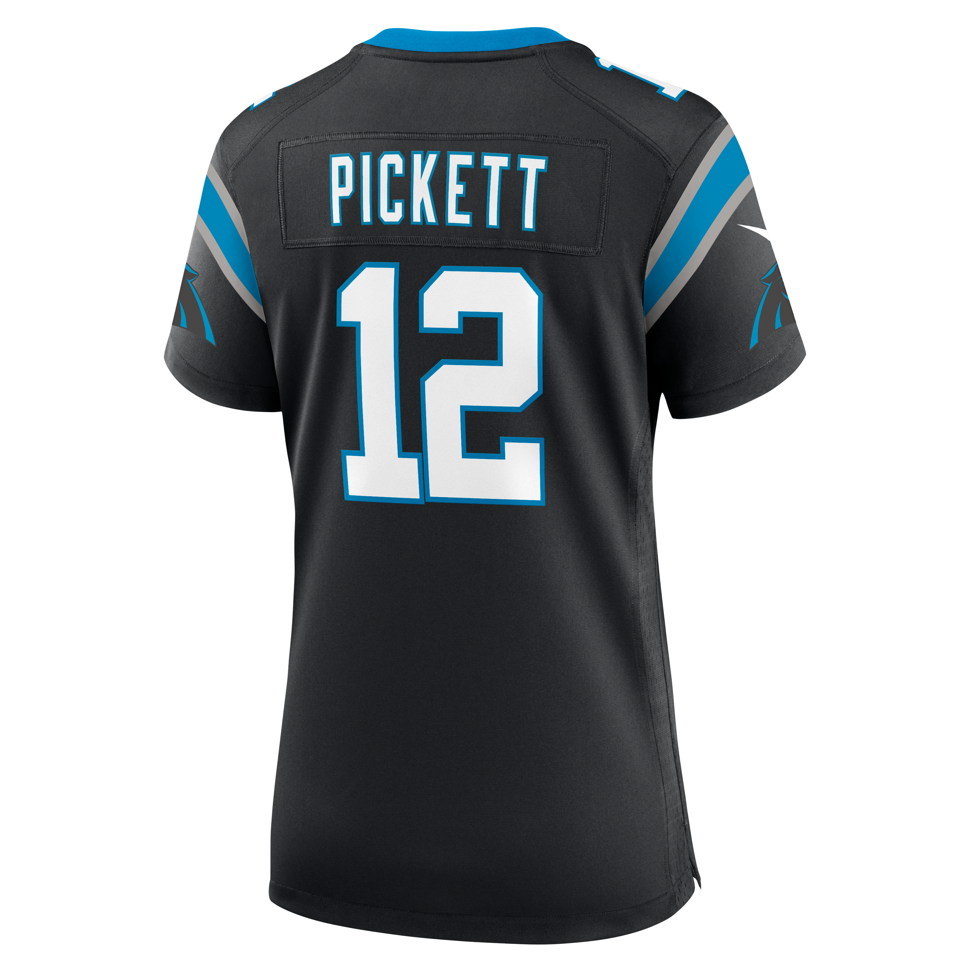 Maillot de match Nike Kenny Pickett noir pour femme, Carolina Panthers