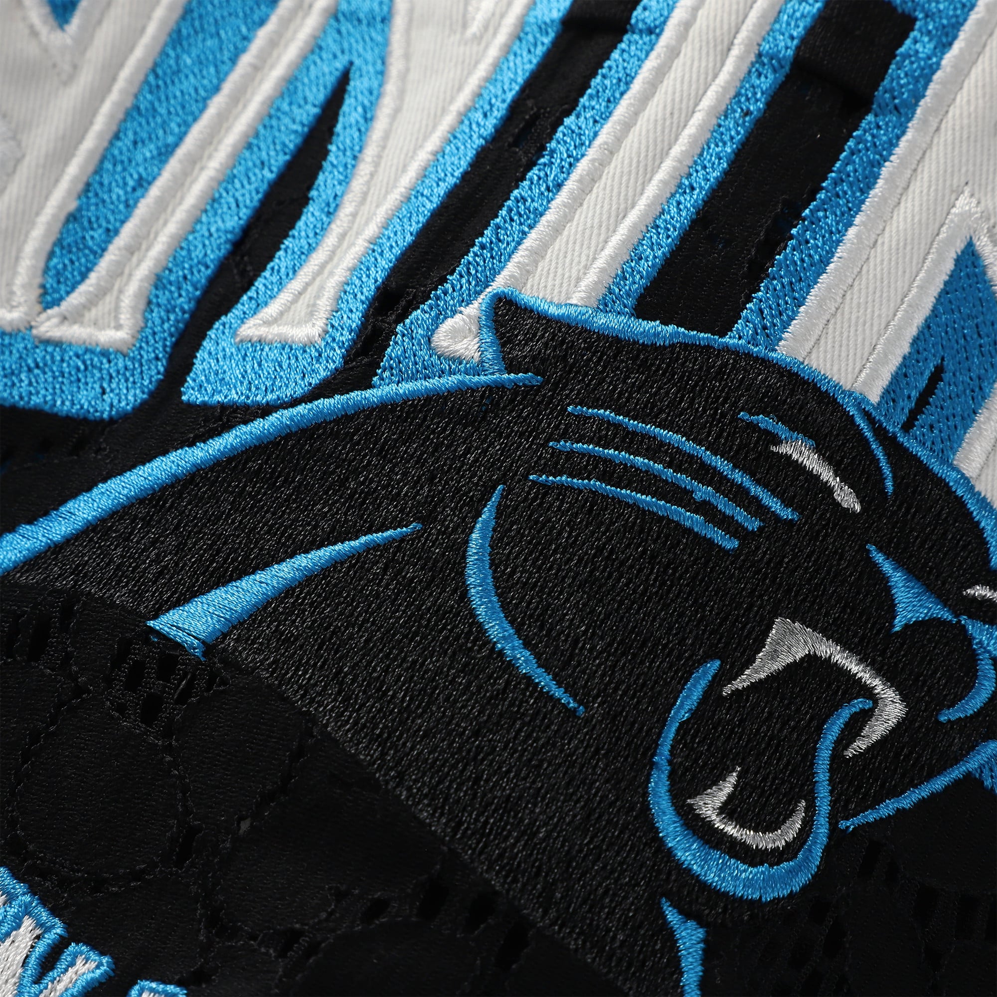Women's The Wild Collective  Black Carolina Panthers Lace Fashion Jersey T-Shirt