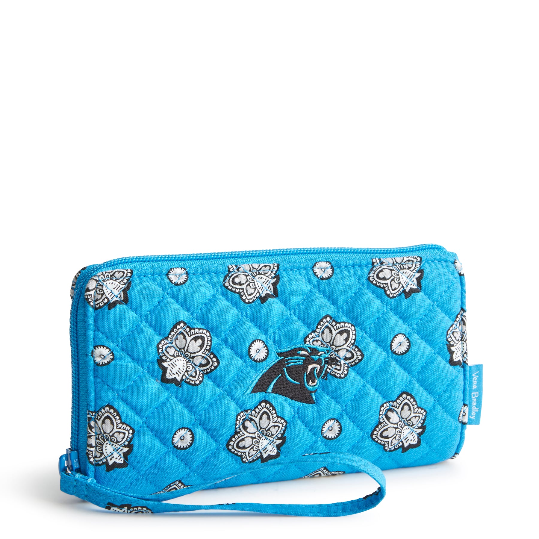 Pochette zippée avant RFID Vera Bradley Carolina Panthers pour femme