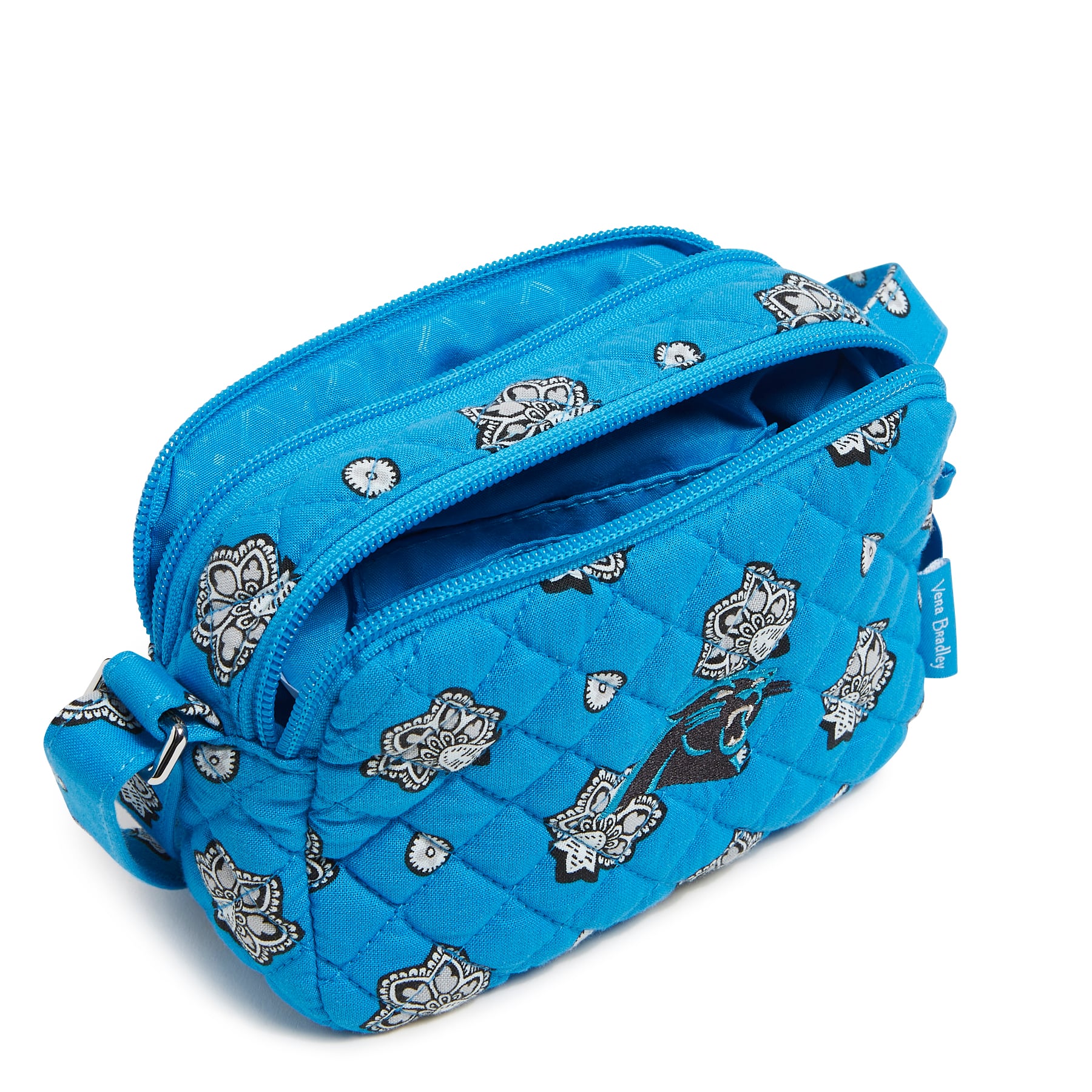 Sac bandoulière Vera Bradley Carolina Panthers petit format pour femme