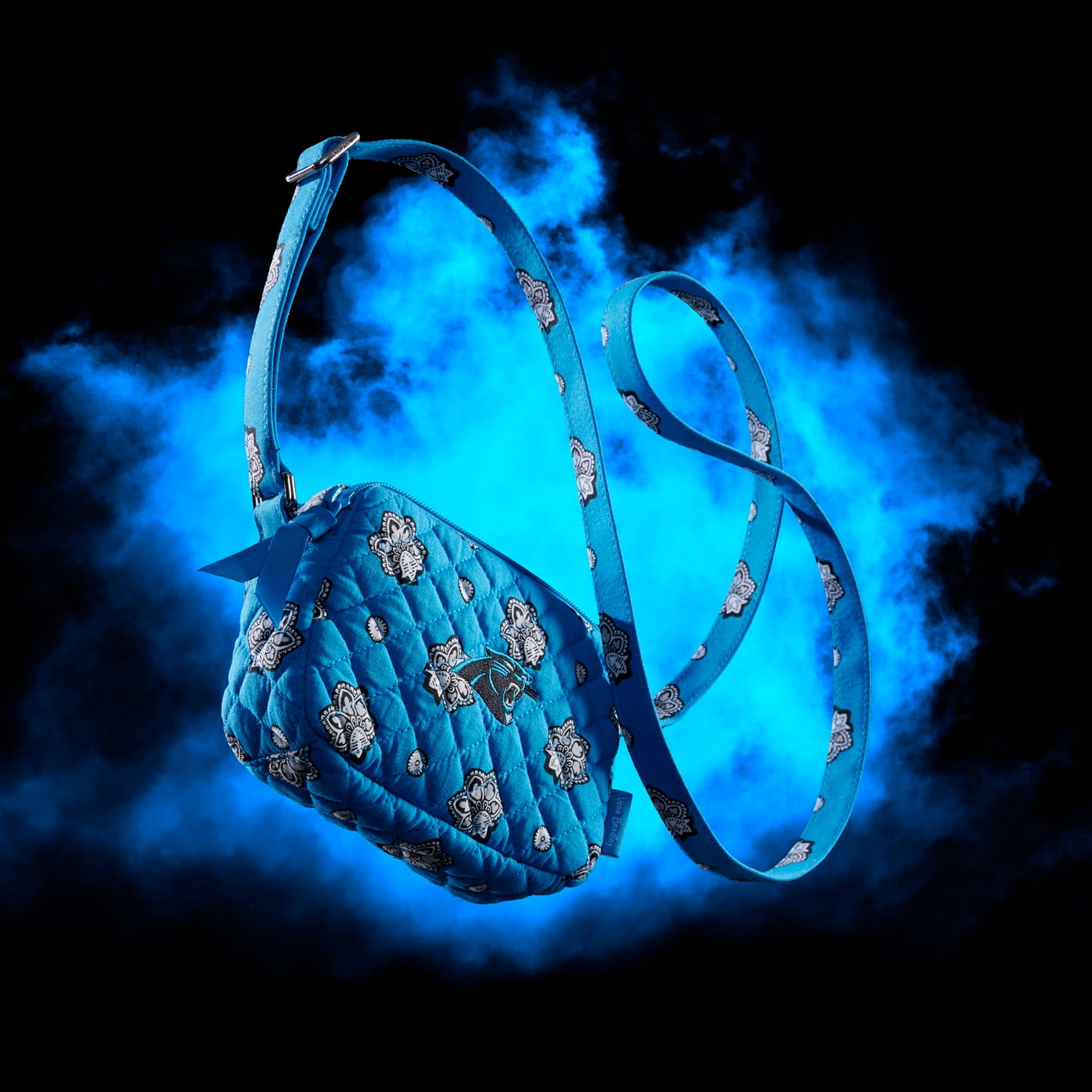 Sac bandoulière Vera Bradley Carolina Panthers petit format pour femme