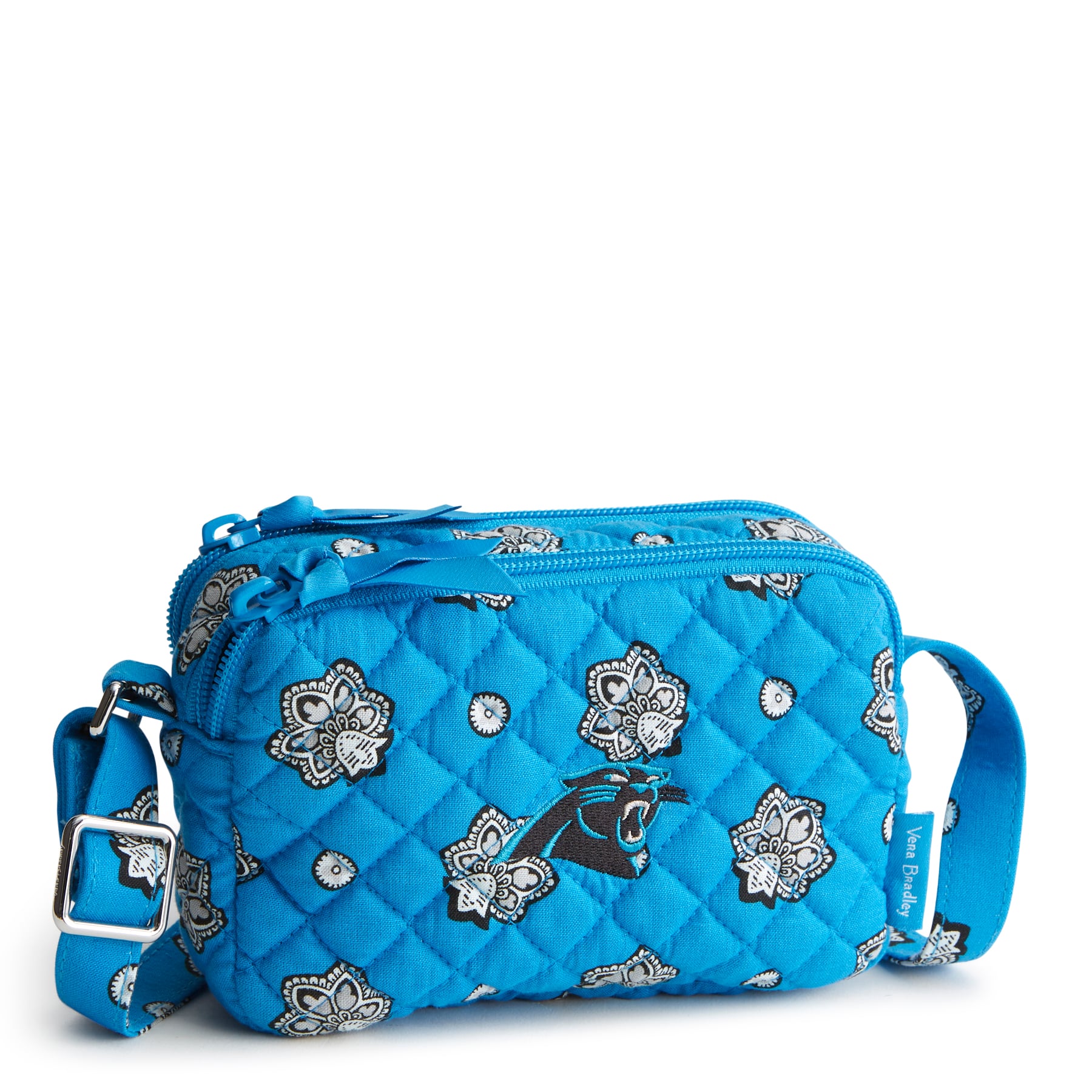 Sac bandoulière Vera Bradley Carolina Panthers petit format pour femme