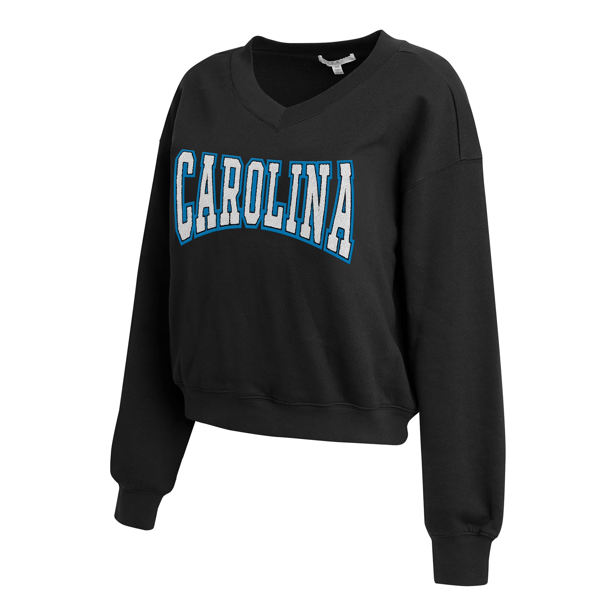 Ensemble de détente en polaire à col V noir Carolina Panthers la marque WEAR by Erin Andrews pour femmes