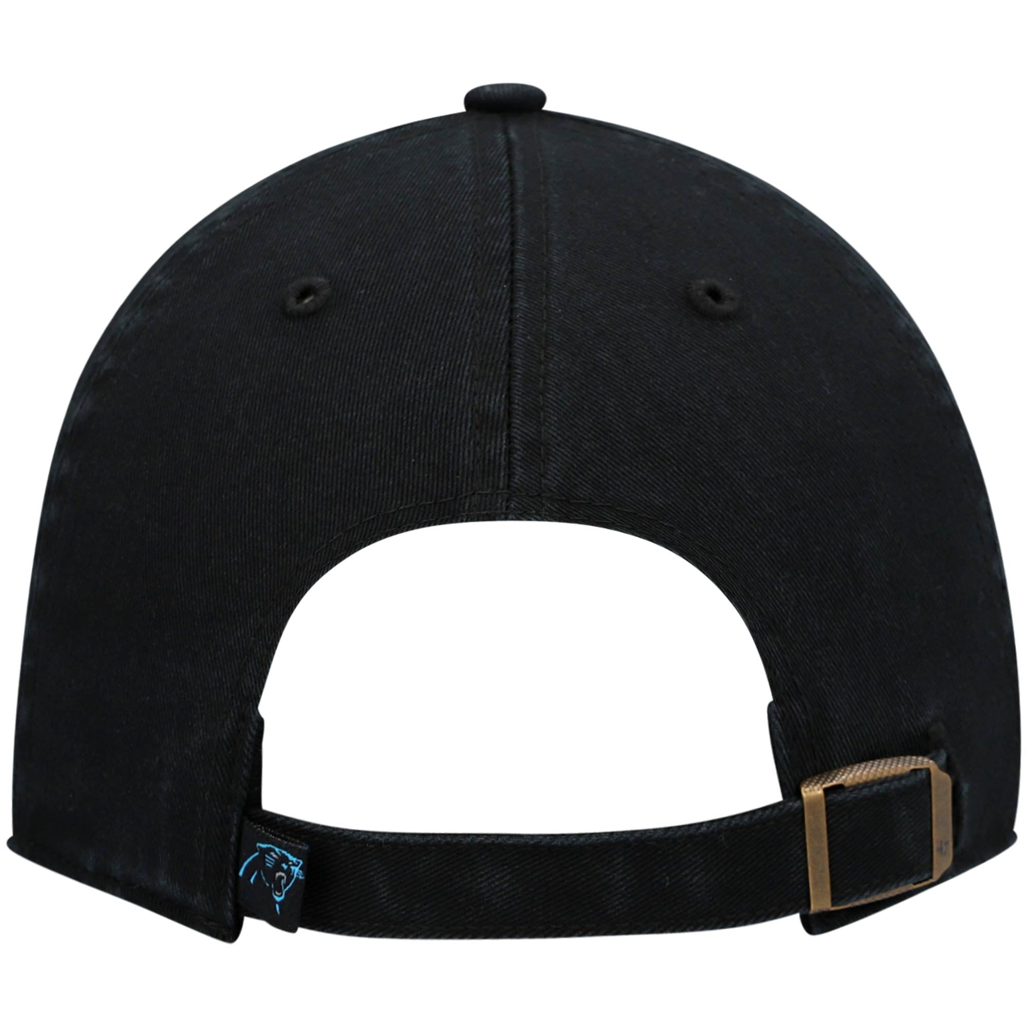 Youth '47 Black Carolina Panthers Logo Clean Up Adjustable Hat