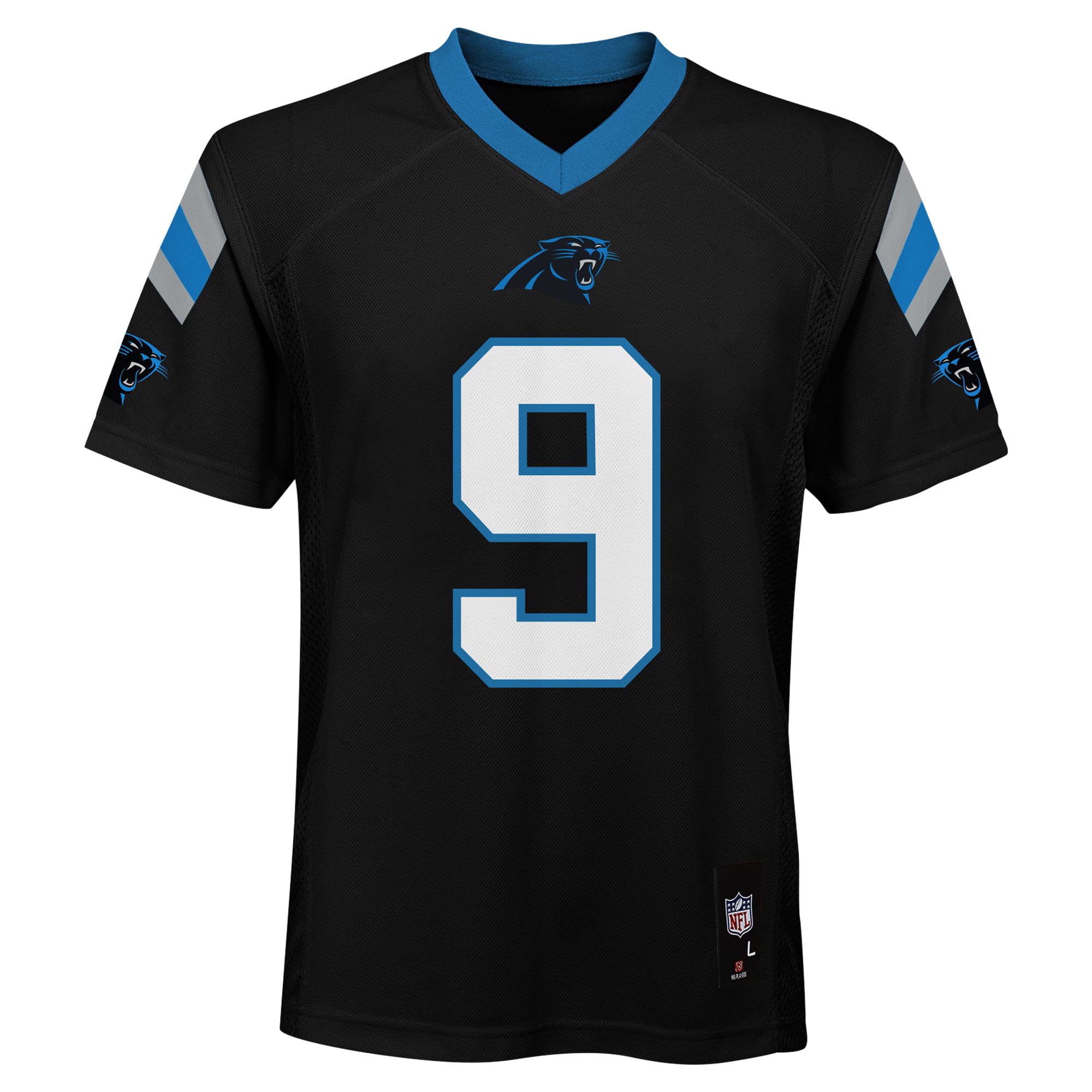 Youth Bryce Young Black Carolina Panthers Replica Jersey
