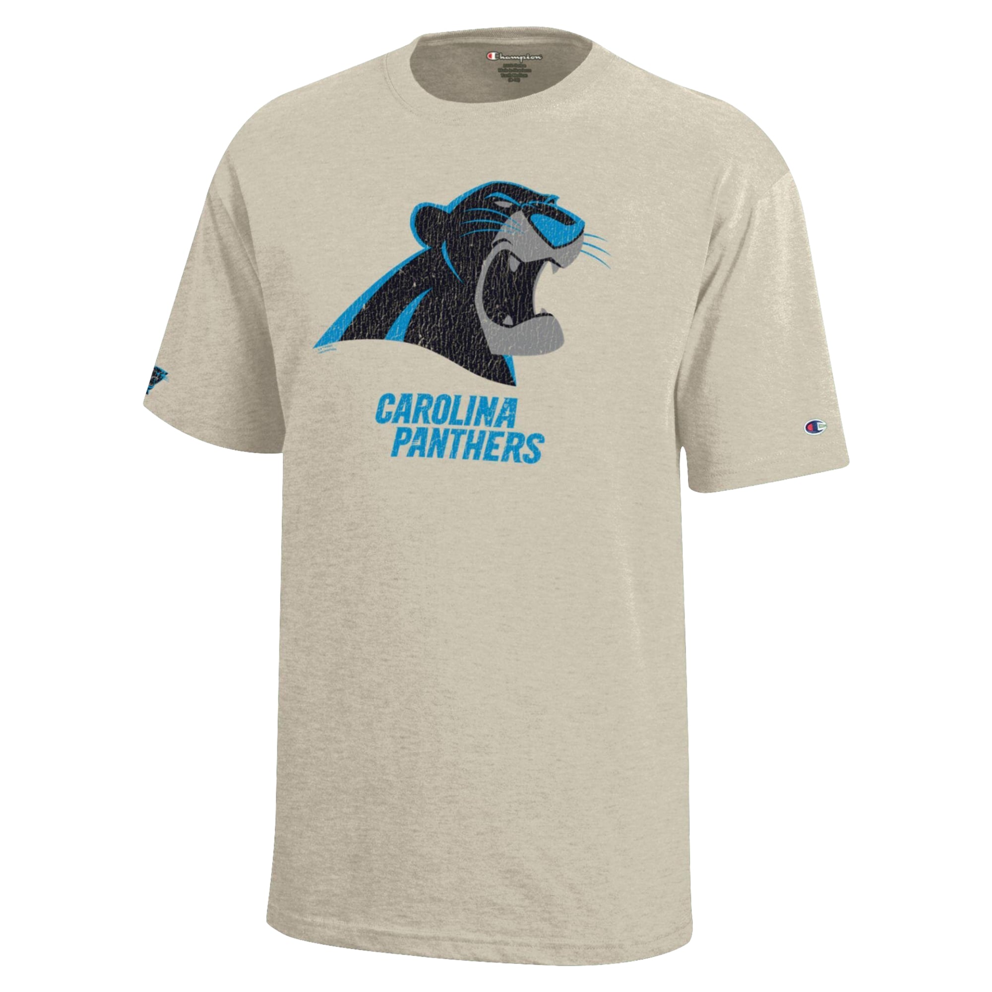 Youth Disney x Champion Oatmeal Carolina Panthers Bagheera T-Shirt